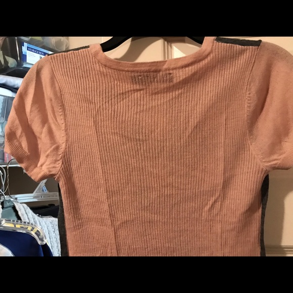 Thr Limited pink w/ gray dots short sleeve sweater - Picture 13 of 15